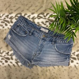 Free People Jean Shorts